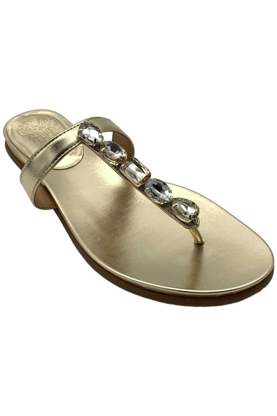 Vince Camuto Women's Eryntie Jeweled Sandal Gold - Medium
